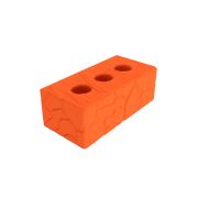 Кирпич цокольный рядовой Алексеевский 1.4НФ М125-150 с 3-мя отверстиями
