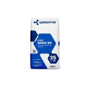 Клей для керамической плитки (С0 T) BASIC60 ЦЕМЕНТУМ 25 кг