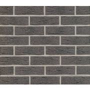 Клинкерная фасадная плитка Feldhaus Klinker R735 Anthracit mana рифлёная NF9, 240*9*71 мм