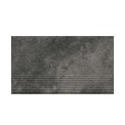Ступень простая структурная с насечками Ardis Dark 300*600*8,5 мм