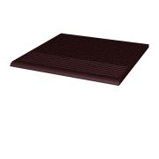 Фронтальная клинкерная ступень простая Paradyz Natural Brown Duro, 300х300х11 мм