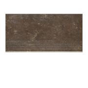 Фронтальная клинкерная ступень простая Paradyz Ilario Brown, 300*600*11 мм