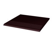 Фронтальная клинкерная ступень простая Paradyz Natural Brown, 300х300х11 мм