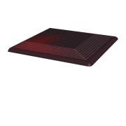 Угловая клинкерная ступень простая Paradyz Cloud Brown Duro, 300х300х11 мм