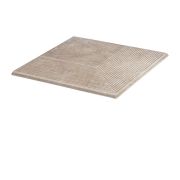Угловая клинкерная ступень простая Paradyz Viano Beige, 300*300*11 мм