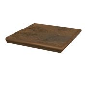 Угловая клинкерная ступень с капиносом Paradyz Semir Beige, 330*330*11 мм