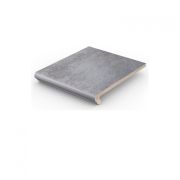 Клинкерная ступень-флорентинер Stroeher Roccia 840 grigio 340x294x12 мм