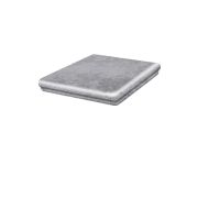 Клинкерная угловая ступень-флорентинер Stroeher Roccia 840 grigio 345x345x12 мм