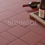 Тротуарная плитка Бавария Темно-красная 60 мм