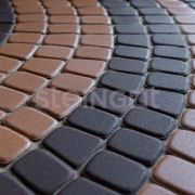Тротуарная плитка Классика круговая Бежевая 60 мм