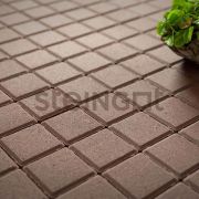 Тротуарная плитка Квадрат 100*100*60 Темно-коричневый (верхний прокрас)